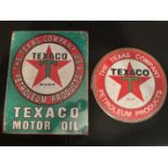 2 Retro Vintage Signs"" Texaco Oil