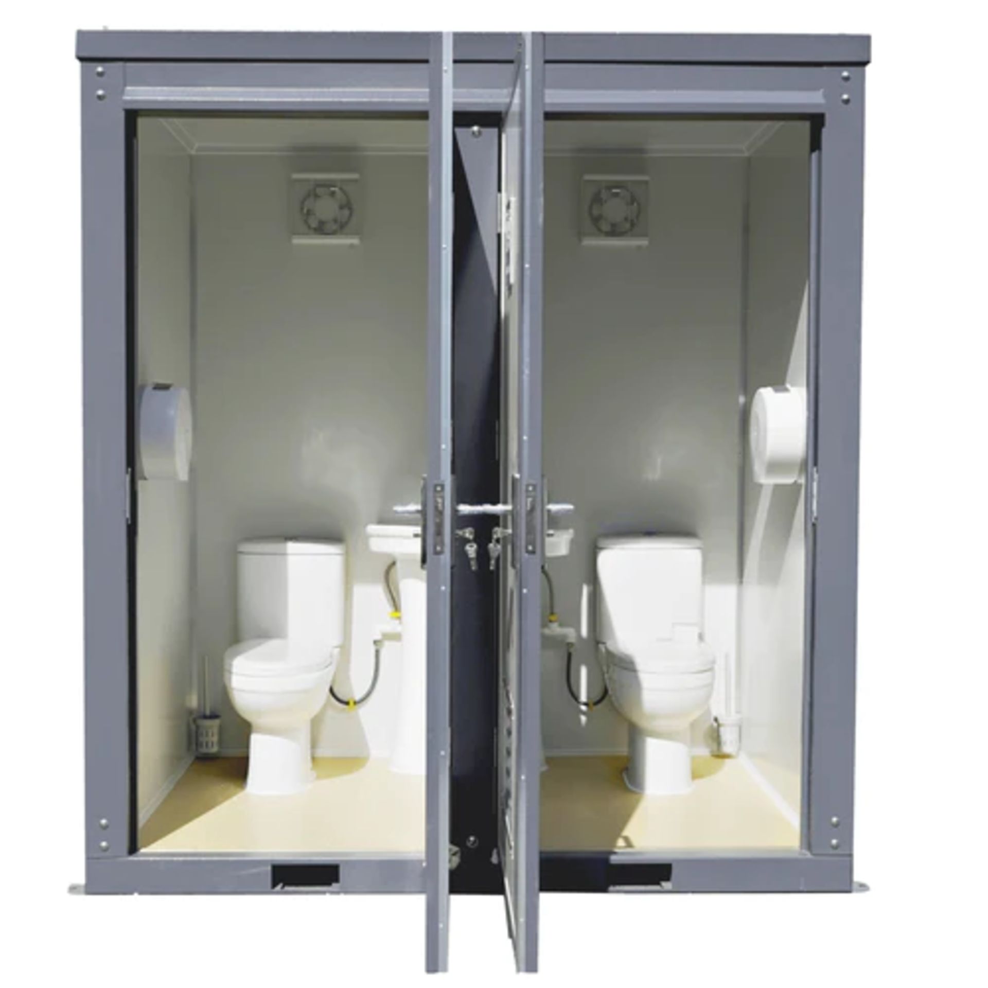 Bastone Mobile Double Toilet w/ Sink - Image 3 of 9