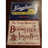 2 Retro Vintage Signs"" Leinenkugel & Budweiser