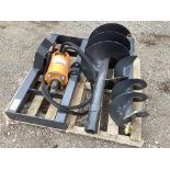 Wolverine Skid Steer Auger W/ 12" 18" Bits