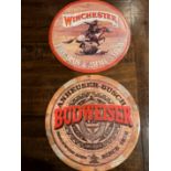 2 Retro Vintage Signs"" Winchester & Budweiser