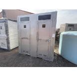 Double Stall Portable Toilet