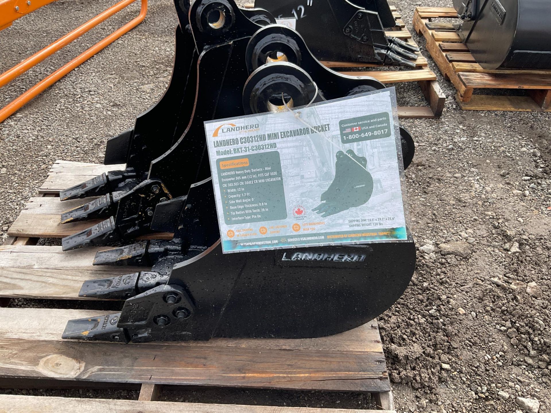 Landhero 12" 303 Mini Excavator Bucket