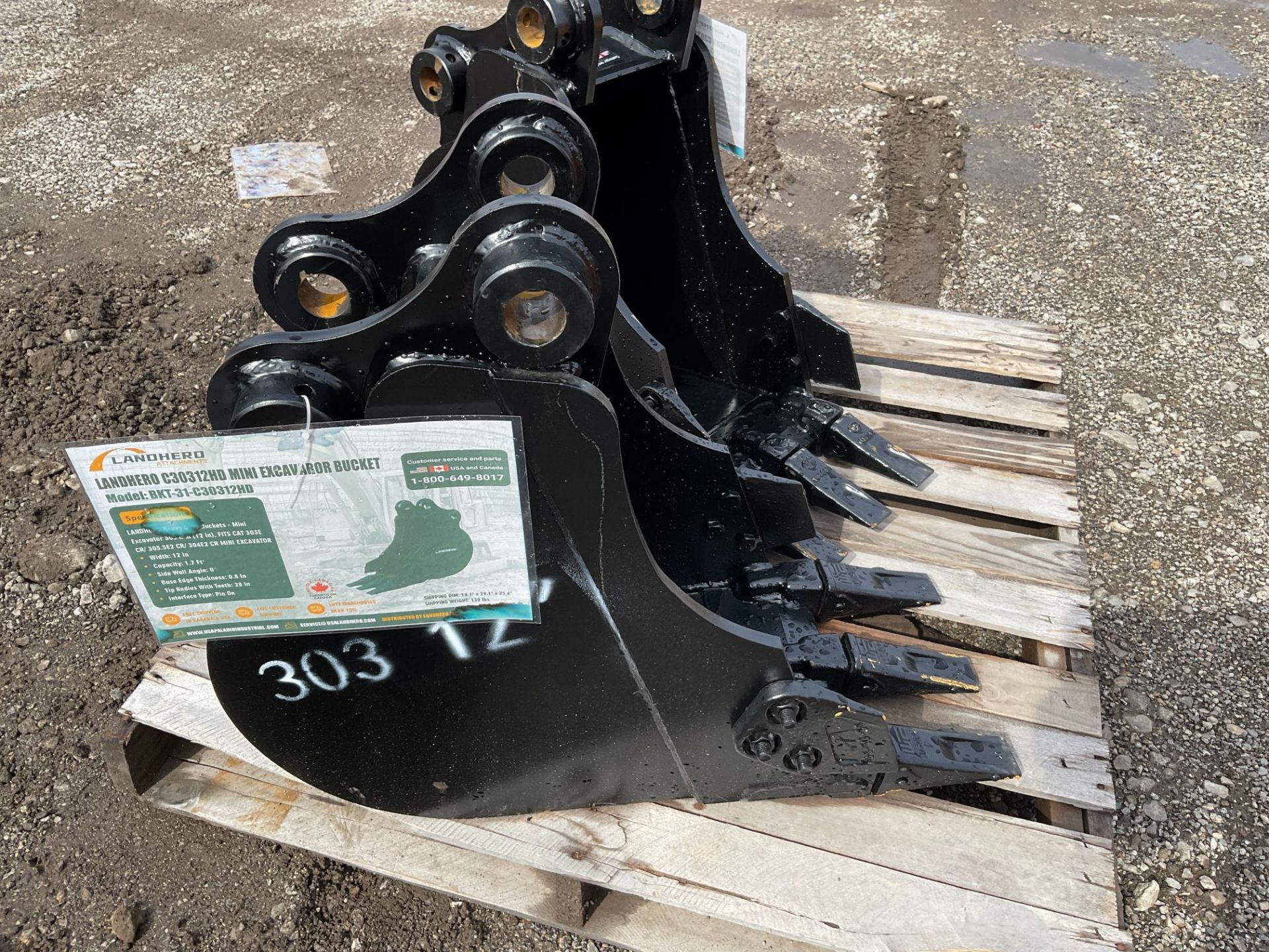 Landhero 12" C303 Mini Excavator Bucket