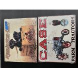 "2 Retro Vintage Signs" Remington UMC & Case Farm Tractors