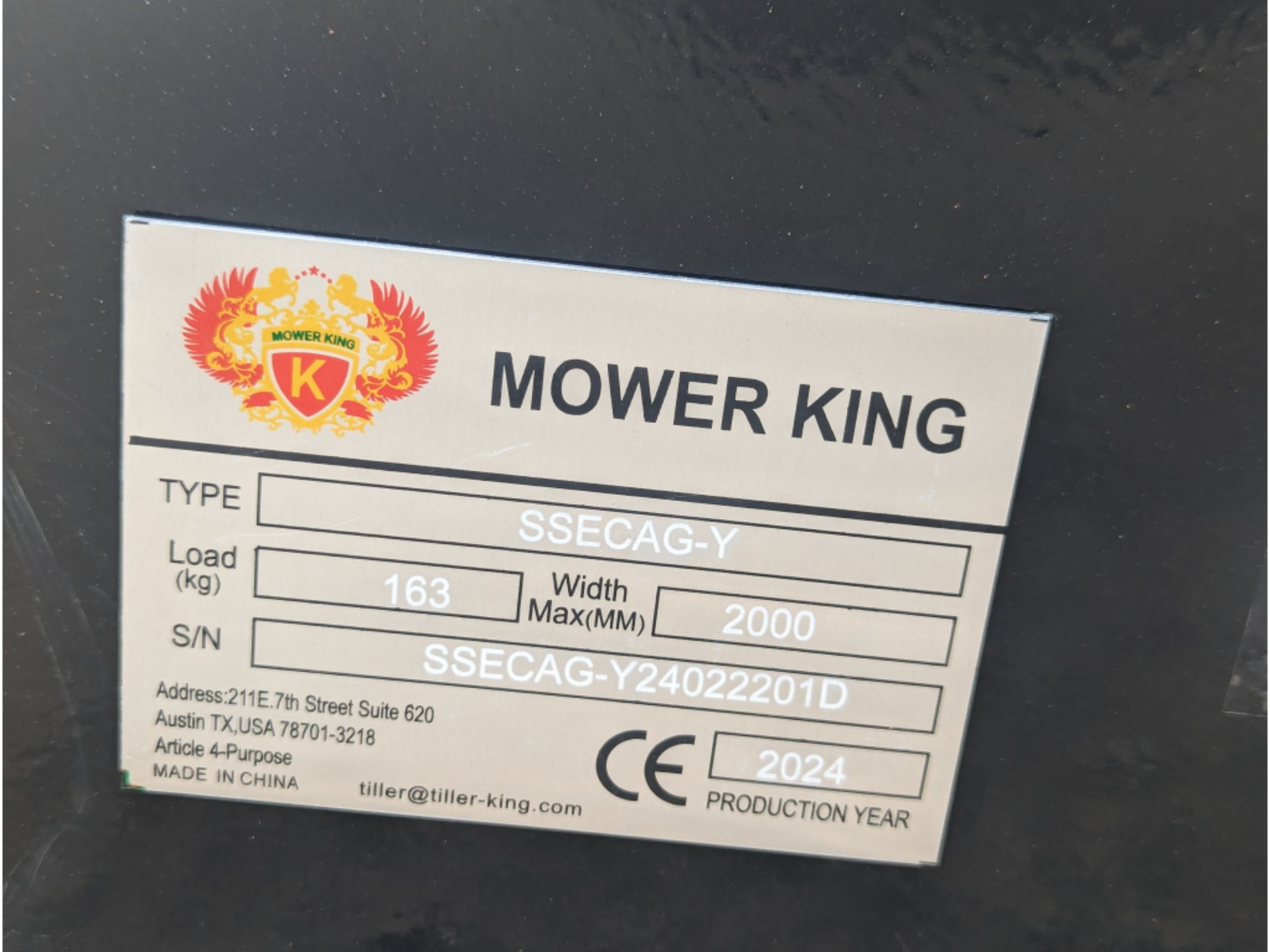 Mower King SSECAG-Y Skid Steer Auger w/ 14" Bit - Image 4 of 4