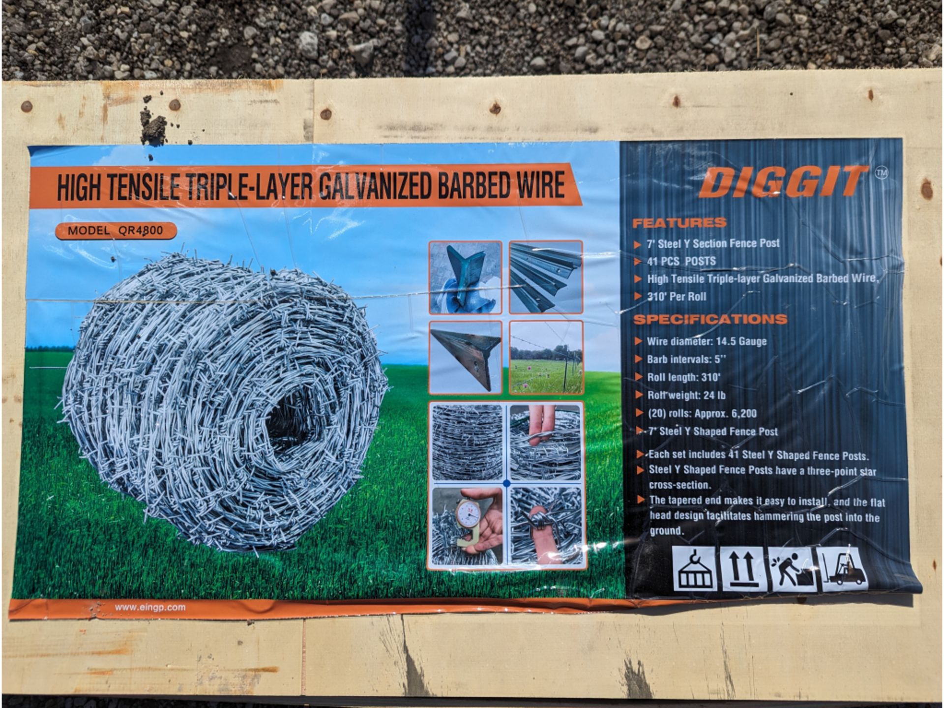6,200 Ft High Tensile Triple Layer Galvanized Barbed Wire