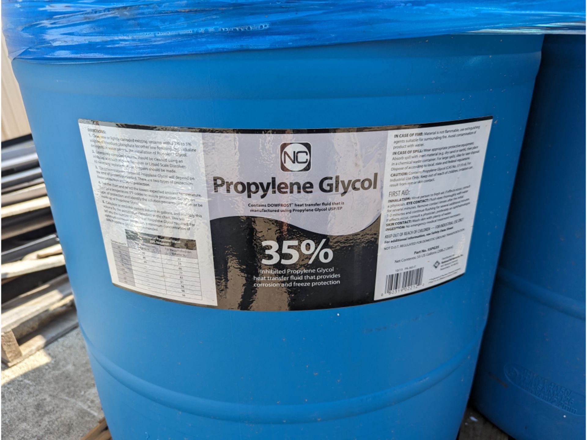 3 Drums of 35% Propylene Glycol - Image 2 of 3