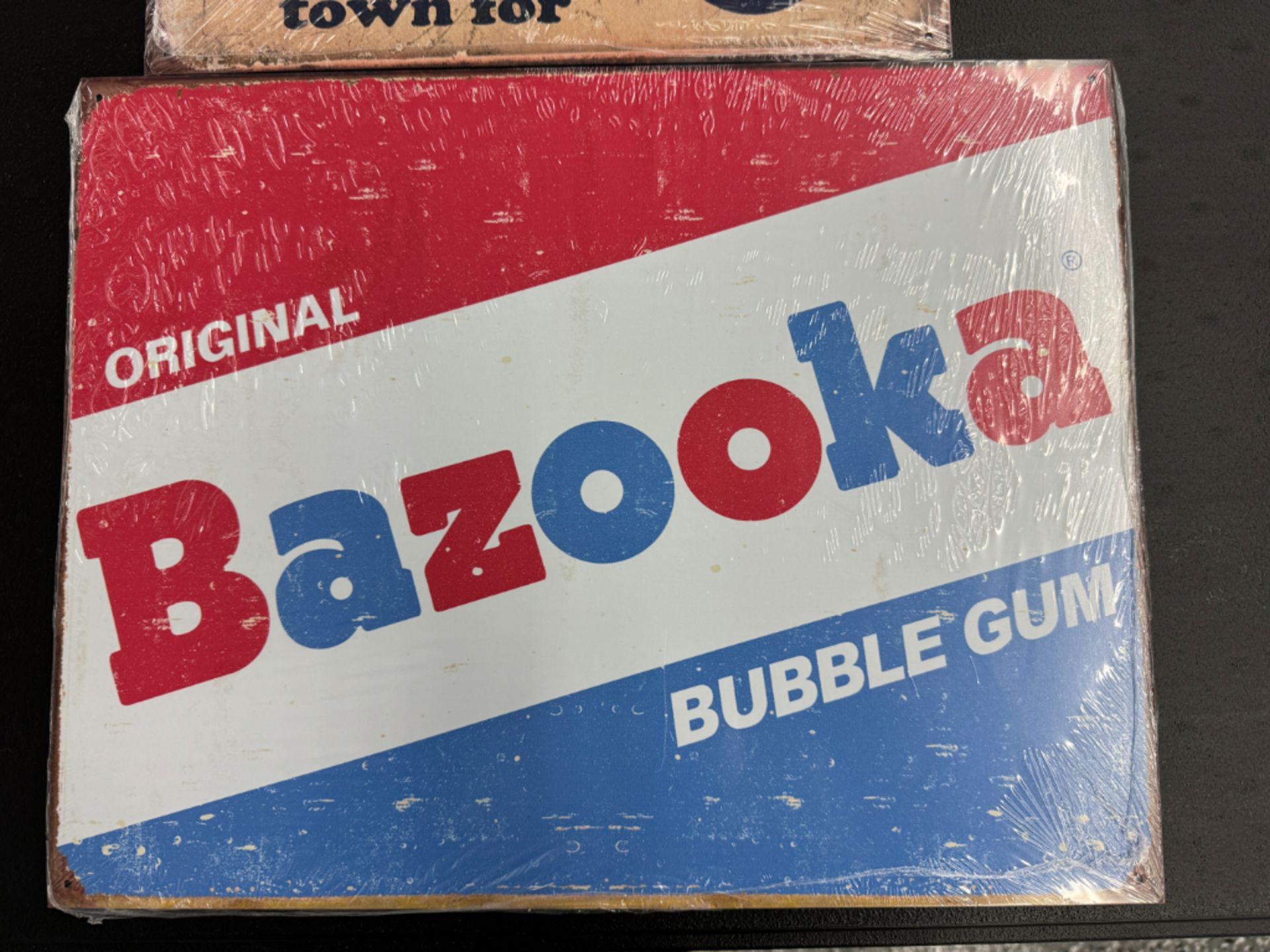 "2 Retro Vintage Signs" Moon Pie & Bazooka Bubble Gum - Image 3 of 3