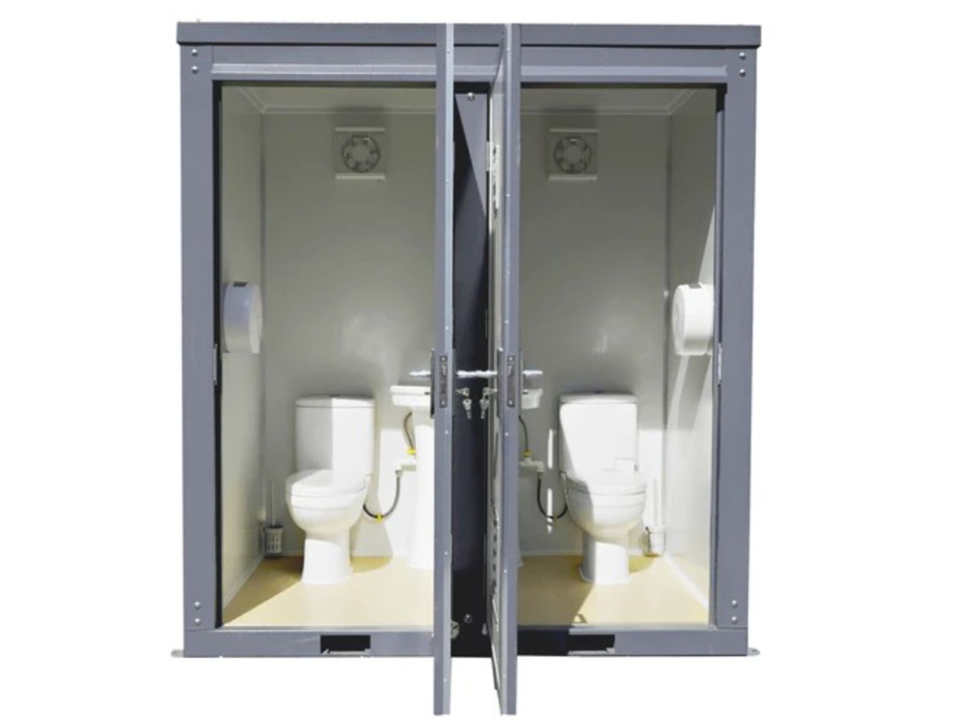 Bastone Mobile Double Toilet w/ Sink - Image 3 of 14