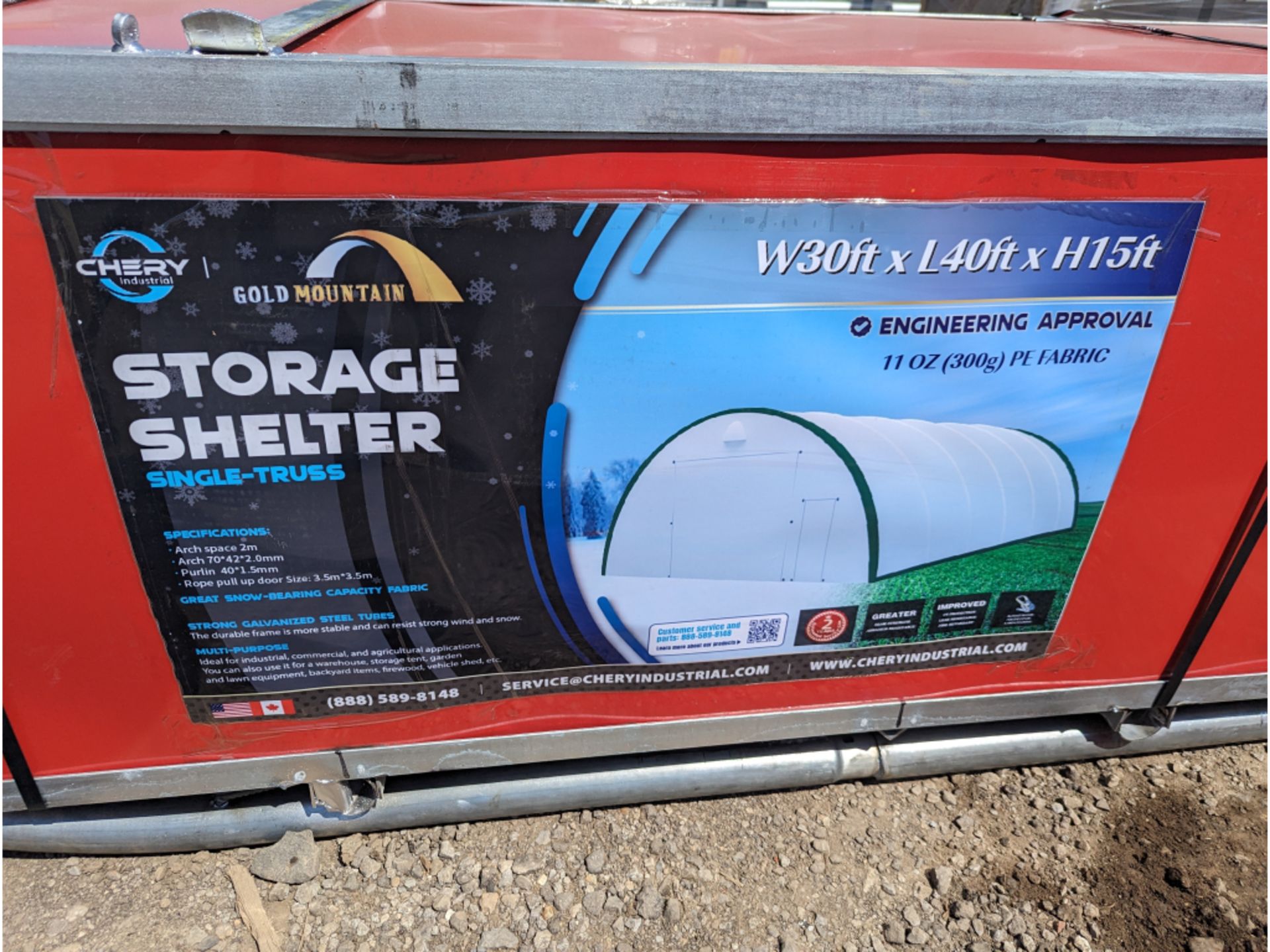 30' x 40' x 15 Dome Shelter - Image 6 of 8