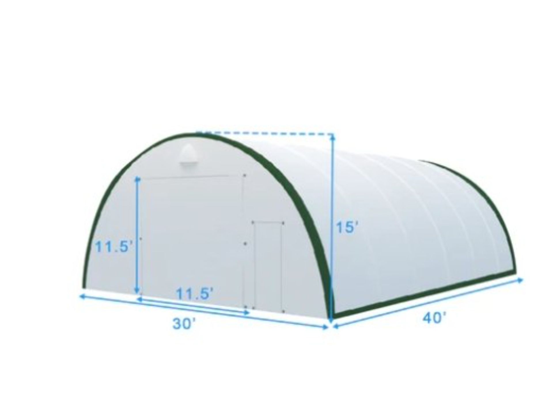 30' x 40' x 15 Dome Shelter - Image 2 of 8
