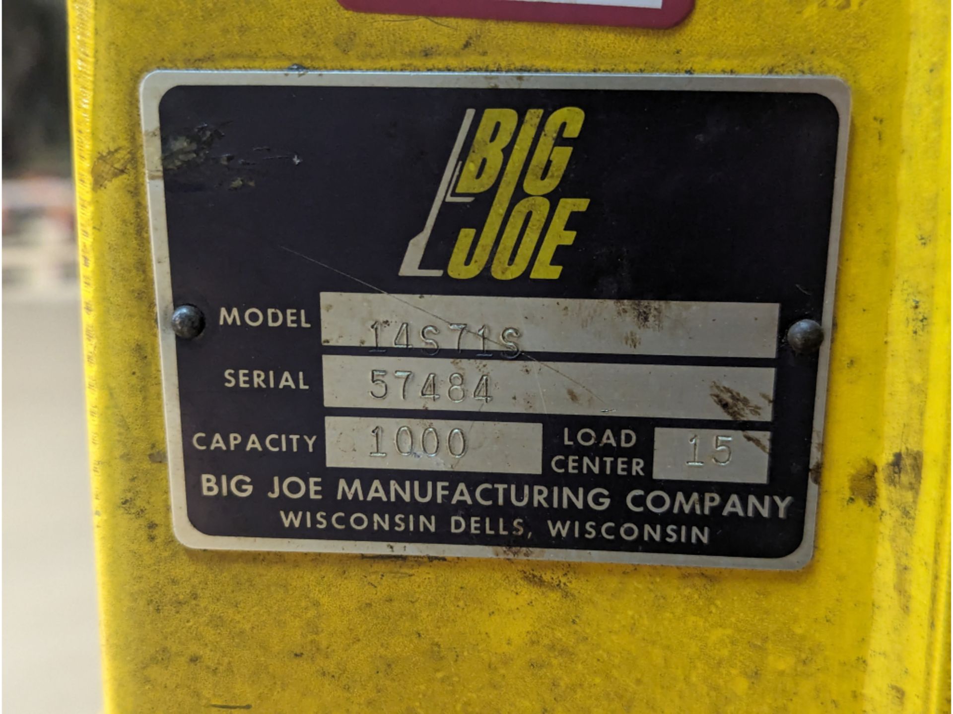 Big Joe Manual Forklift - Image 5 of 5