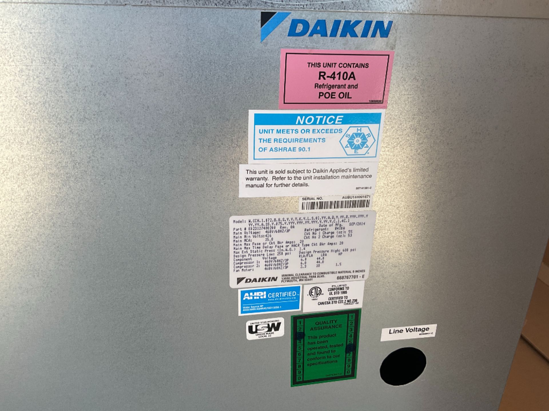 Daikon Horizantal Heat Pump R410A - Image 15 of 17