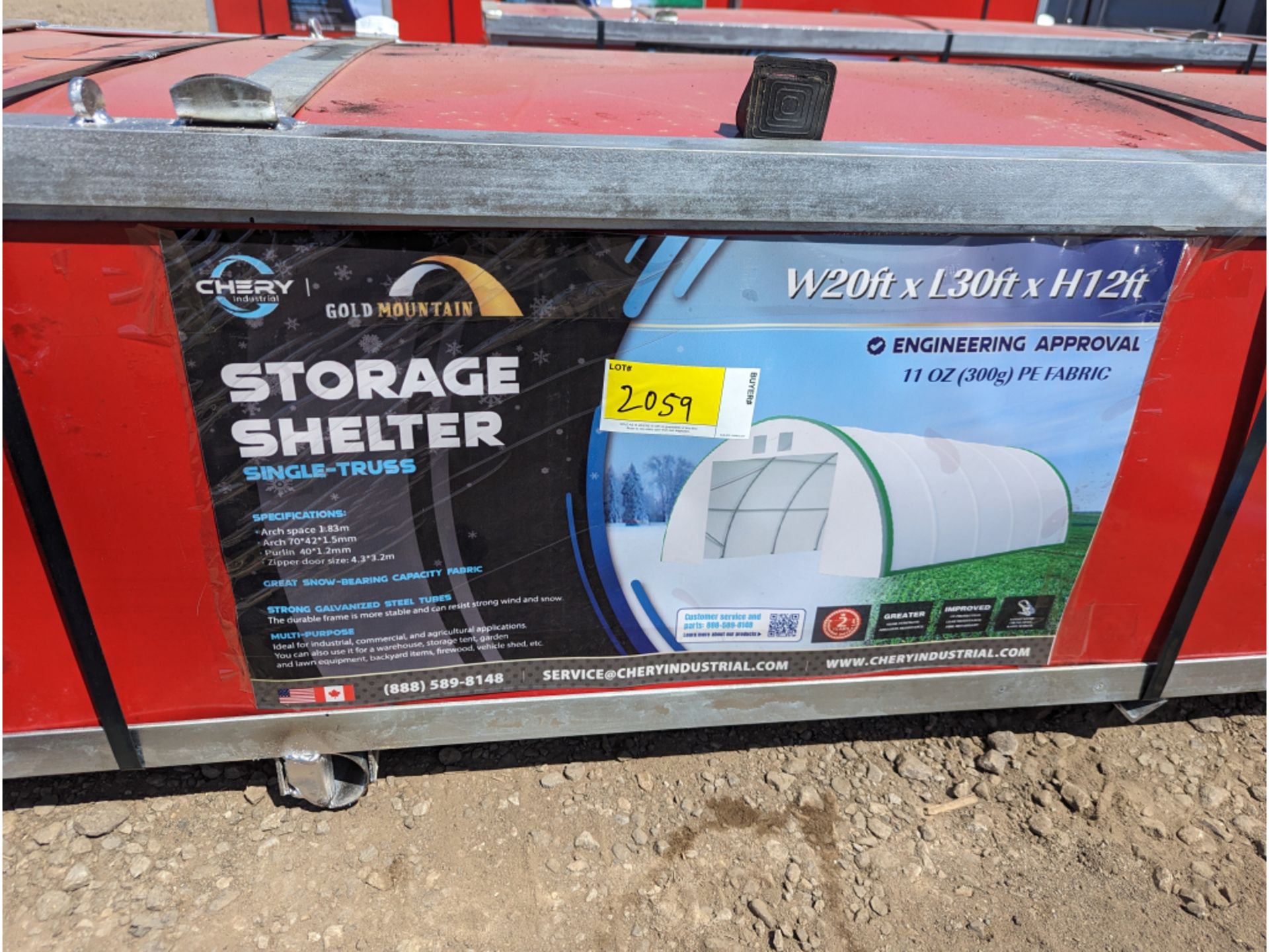 20' x 30' x 12' Dome Shelter - Image 3 of 6