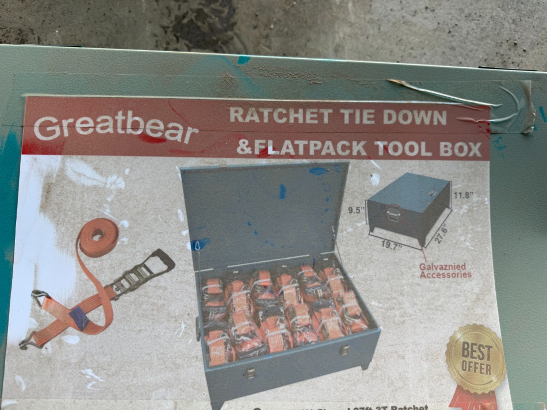 Greatbear Ratchet Tie Down & Flatpack Tool Box - Image 6 of 6