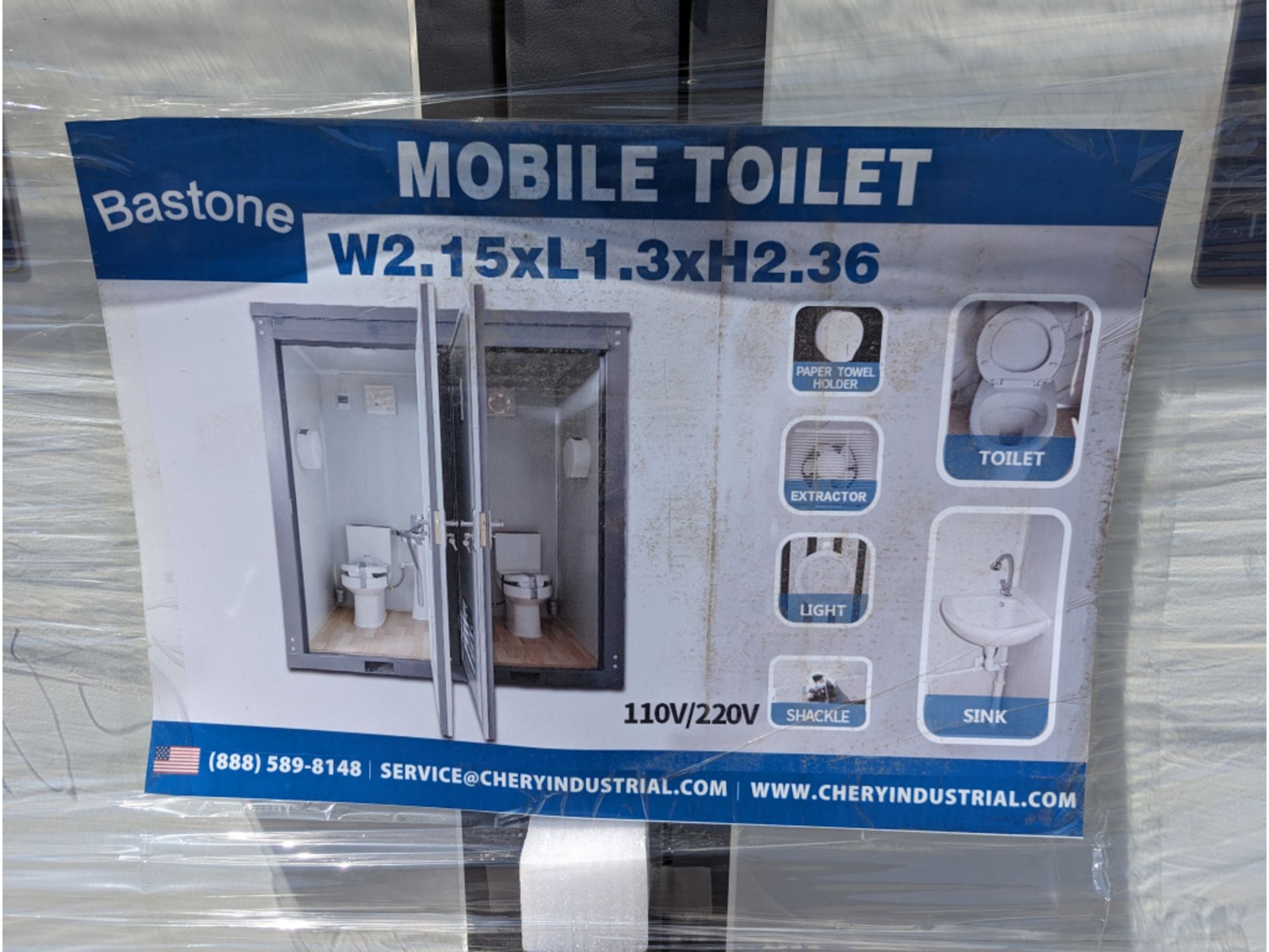 Bastone Mobile Double Toilet w/ Sink - Image 14 of 14