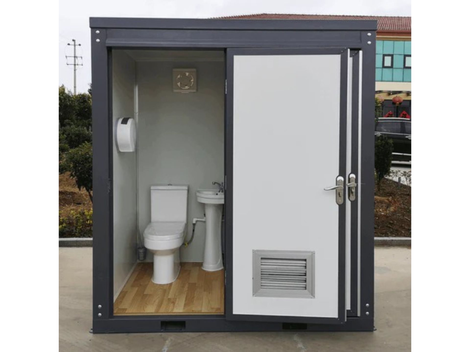 Bastone Mobile Double Toilet w/ Sink - Image 6 of 14