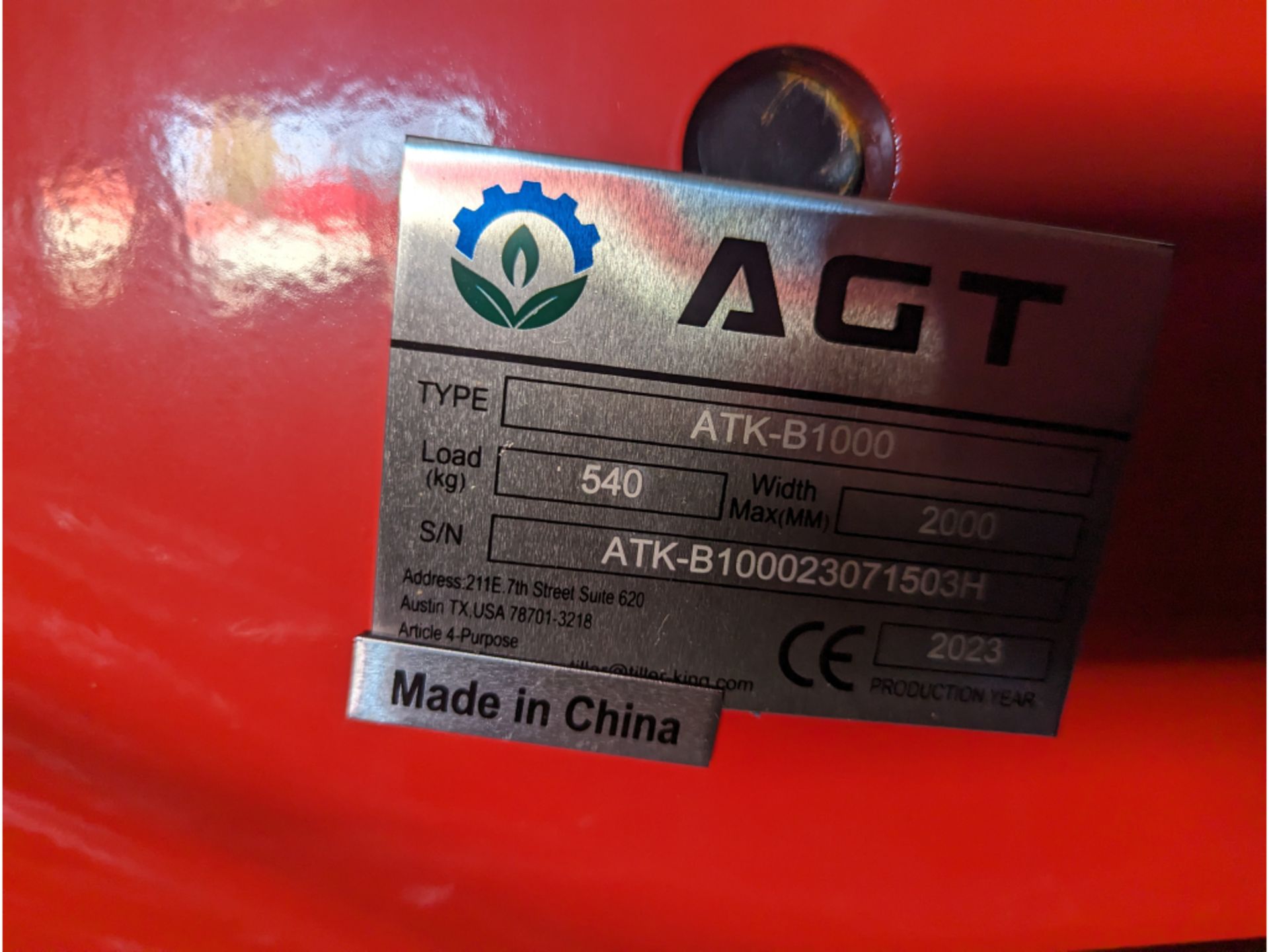 Agrotk ATK-B1000 10k lb 2 Post Car Lift - Image 2 of 3