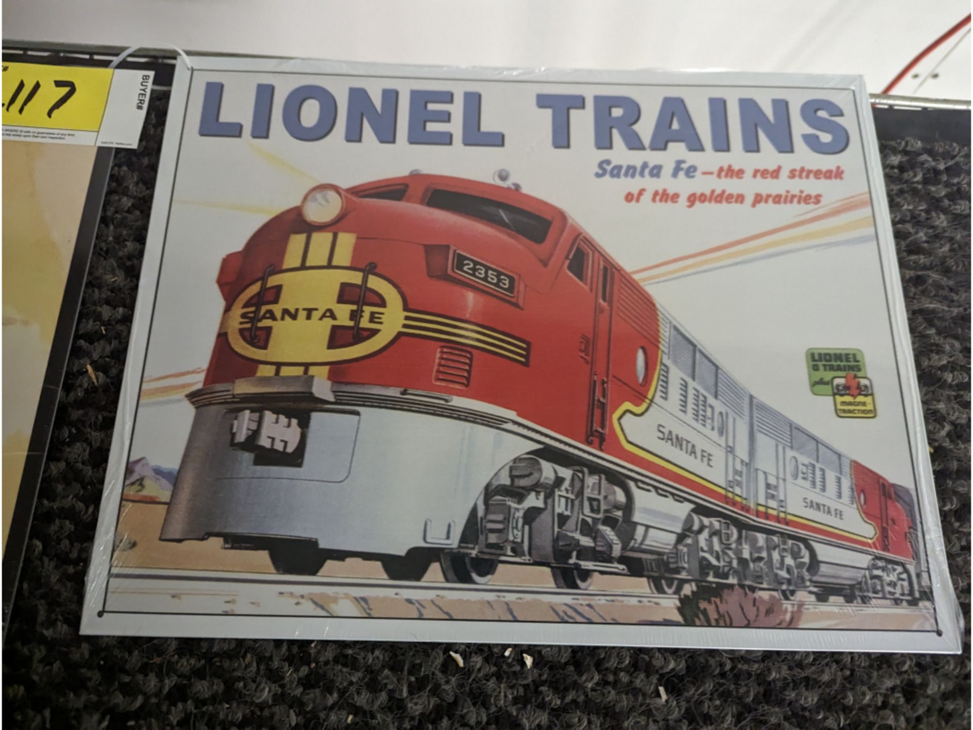 "2 Retro Vintage Signs" Lionel Trains - Image 2 of 3