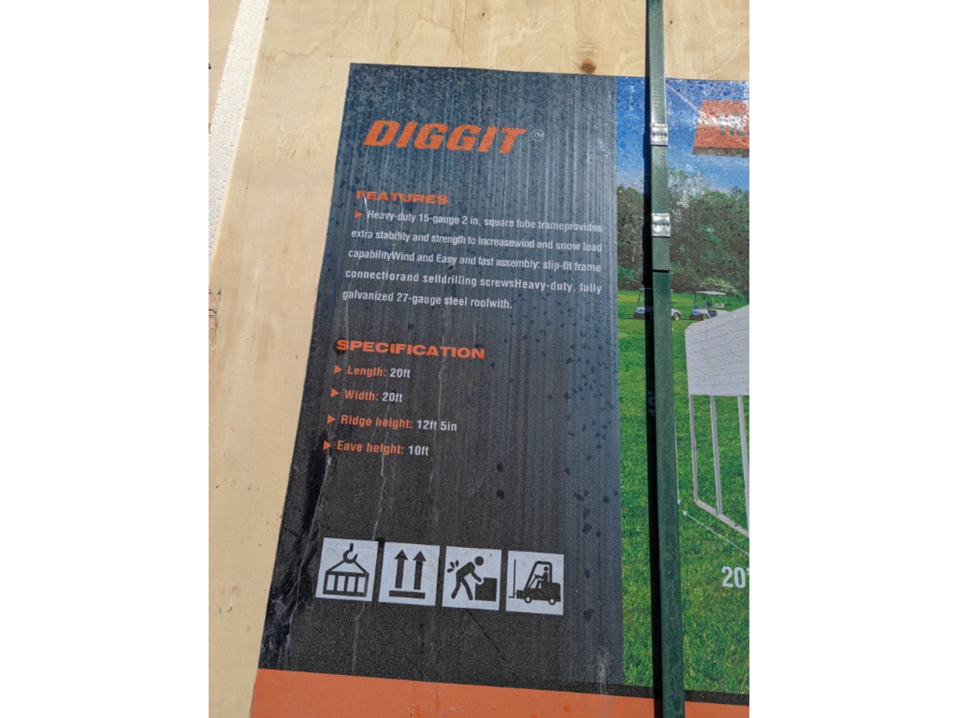 Diggit 20'x20' All Steel Carport - Image 5 of 5