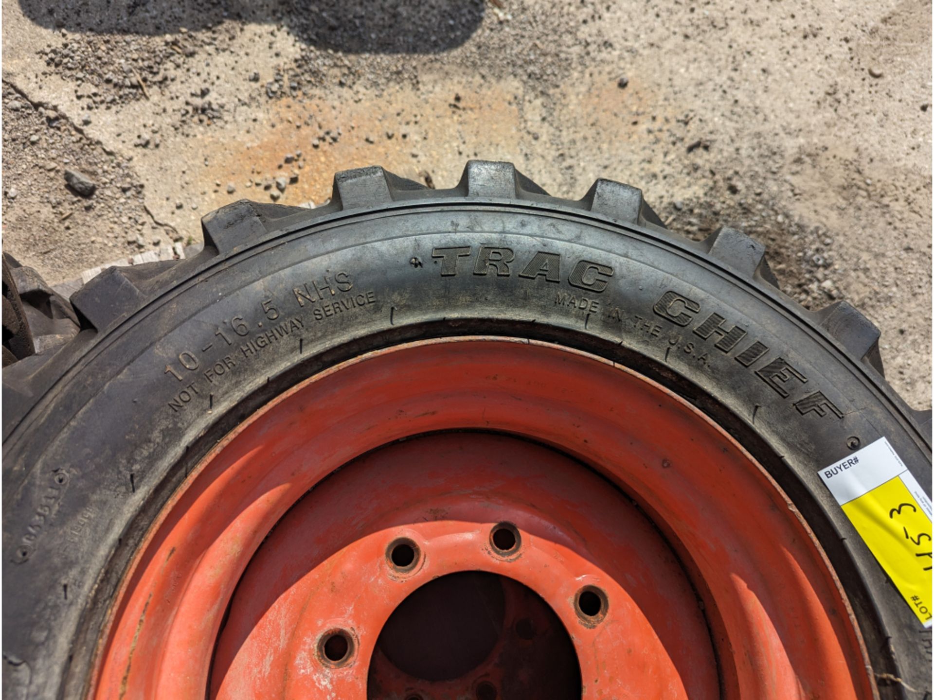4 10-16.5 Skid Steer Tires & Rims - Image 5 of 7