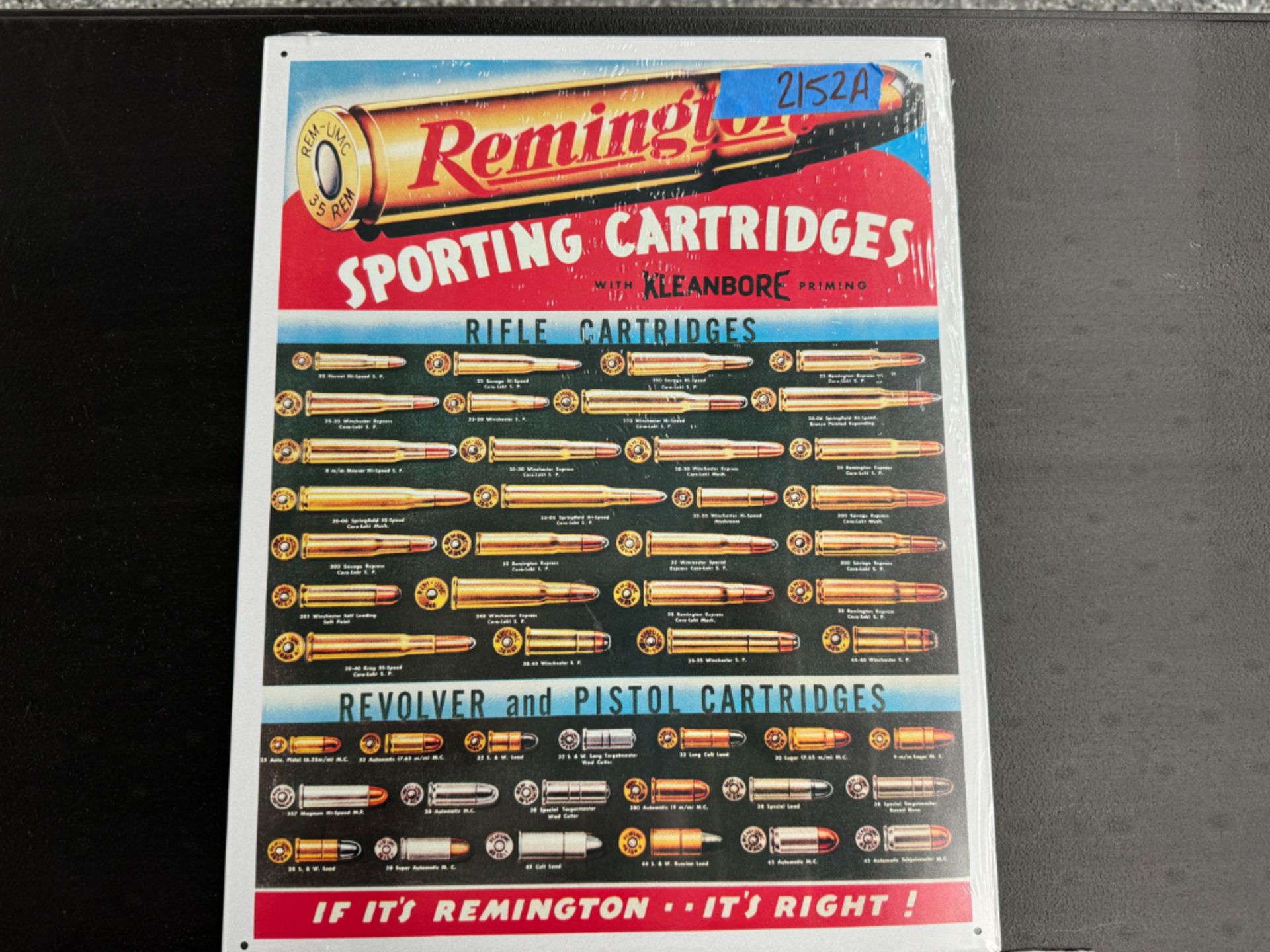 "2 Retro Vintage Signs" Remington Cartridges - Image 3 of 3