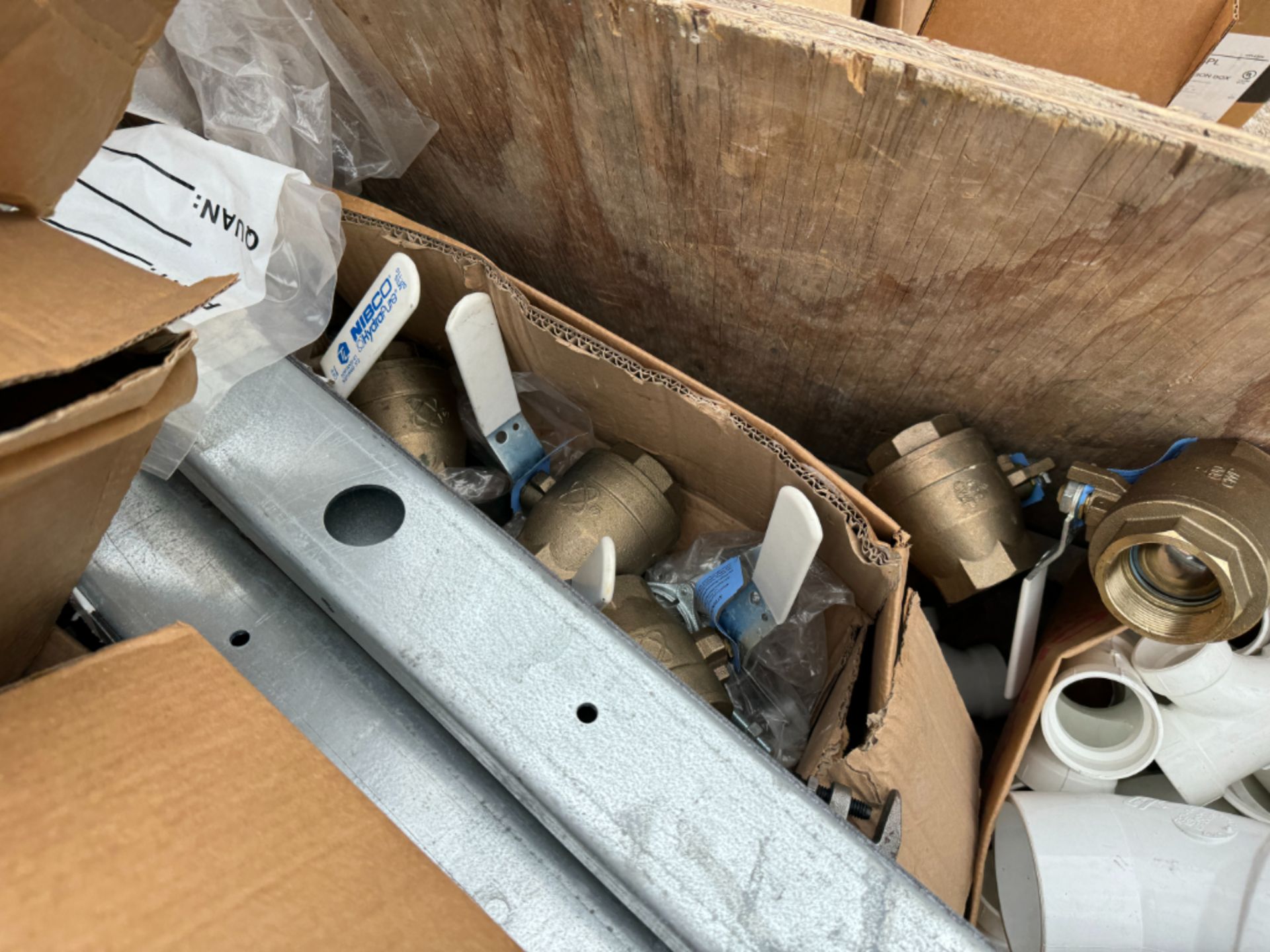 Brass Valves, Assorted PVC Fittings, & More - Image 3 of 5