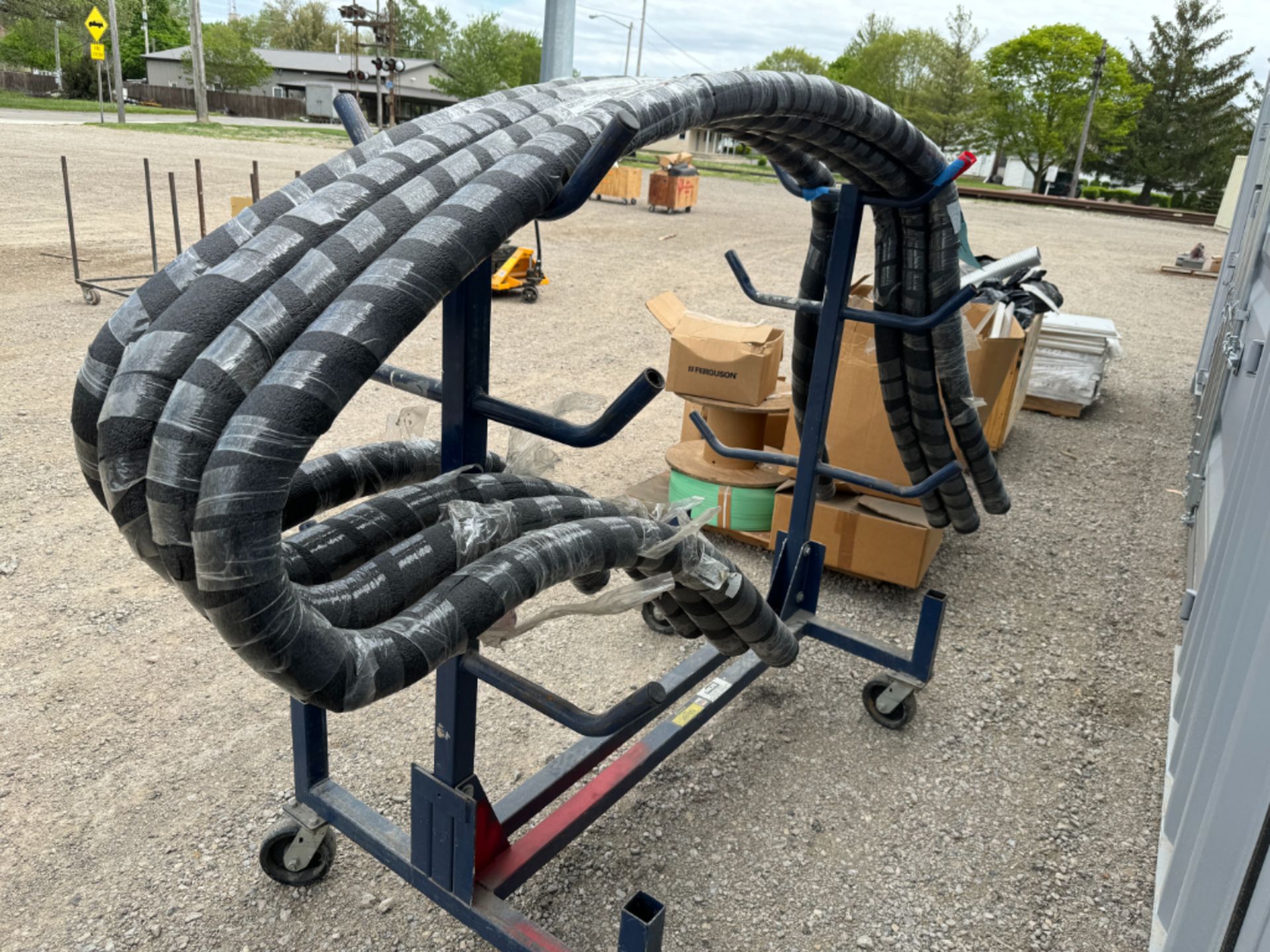 56" x 34" Pipe Cart W/ Ins Pipe - Image 3 of 4