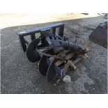 Used Greatbear Skid Steer Auger w/ 3 Bits