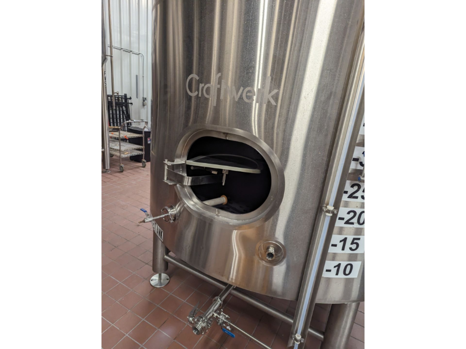 2013 Craftwerk 100 BBL Jacketed Brite Tank - Image 4 of 9