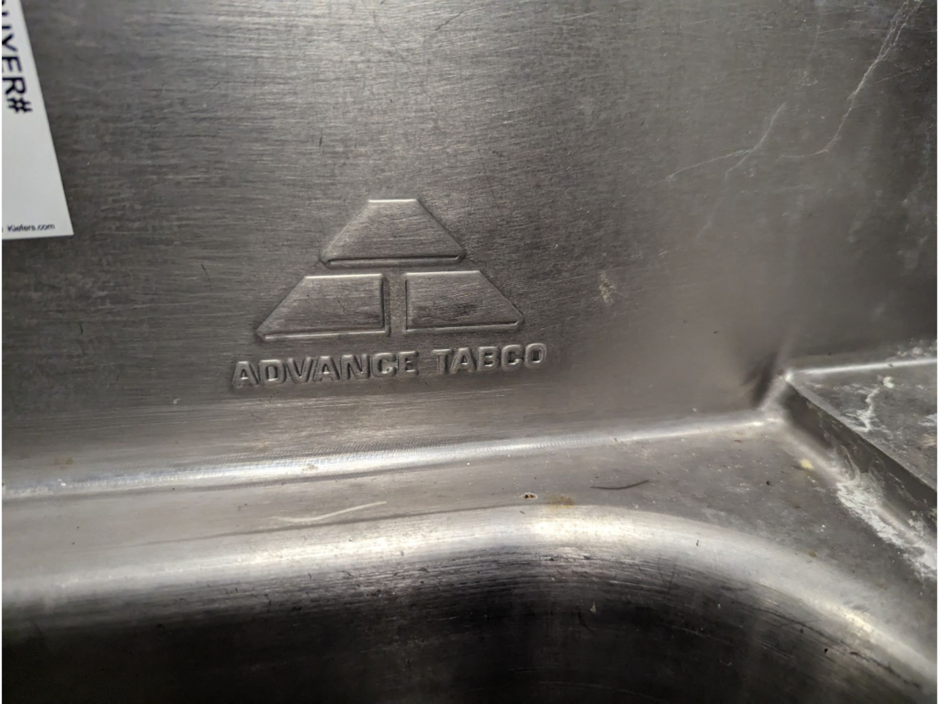 Advance Tabco 4 Bay Stainless Sink - Image 4 of 4