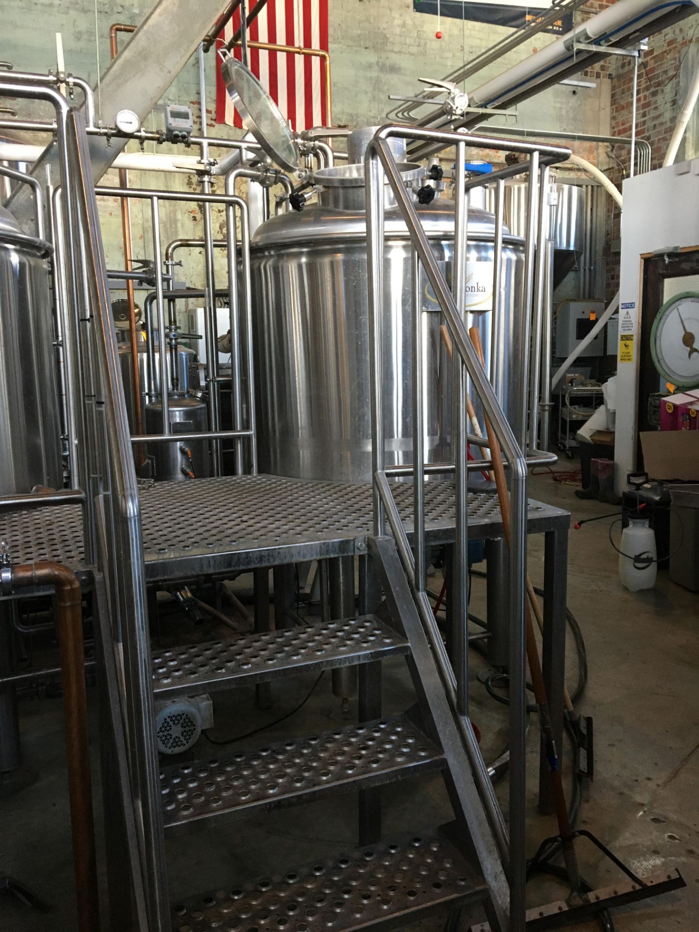 Complete 5 BBL Brewhouse Including 5-BBL Minnetonka Brew kettle/Whirlpool Tank, Stainless Steel; - Image 22 of 66