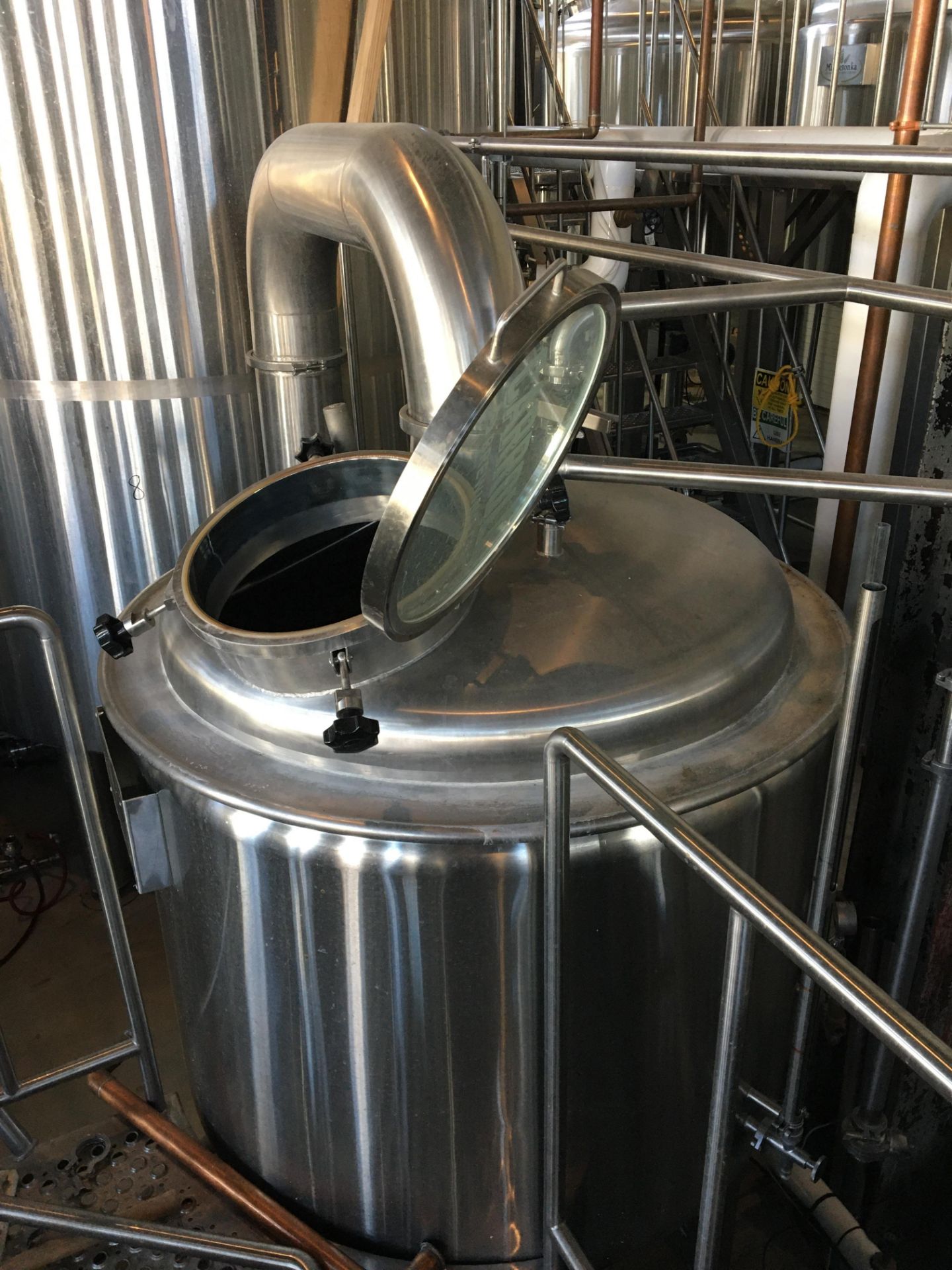 Complete 5 BBL Brewhouse Including 5-BBL Minnetonka Brew kettle/Whirlpool Tank, Stainless Steel; - Image 3 of 66