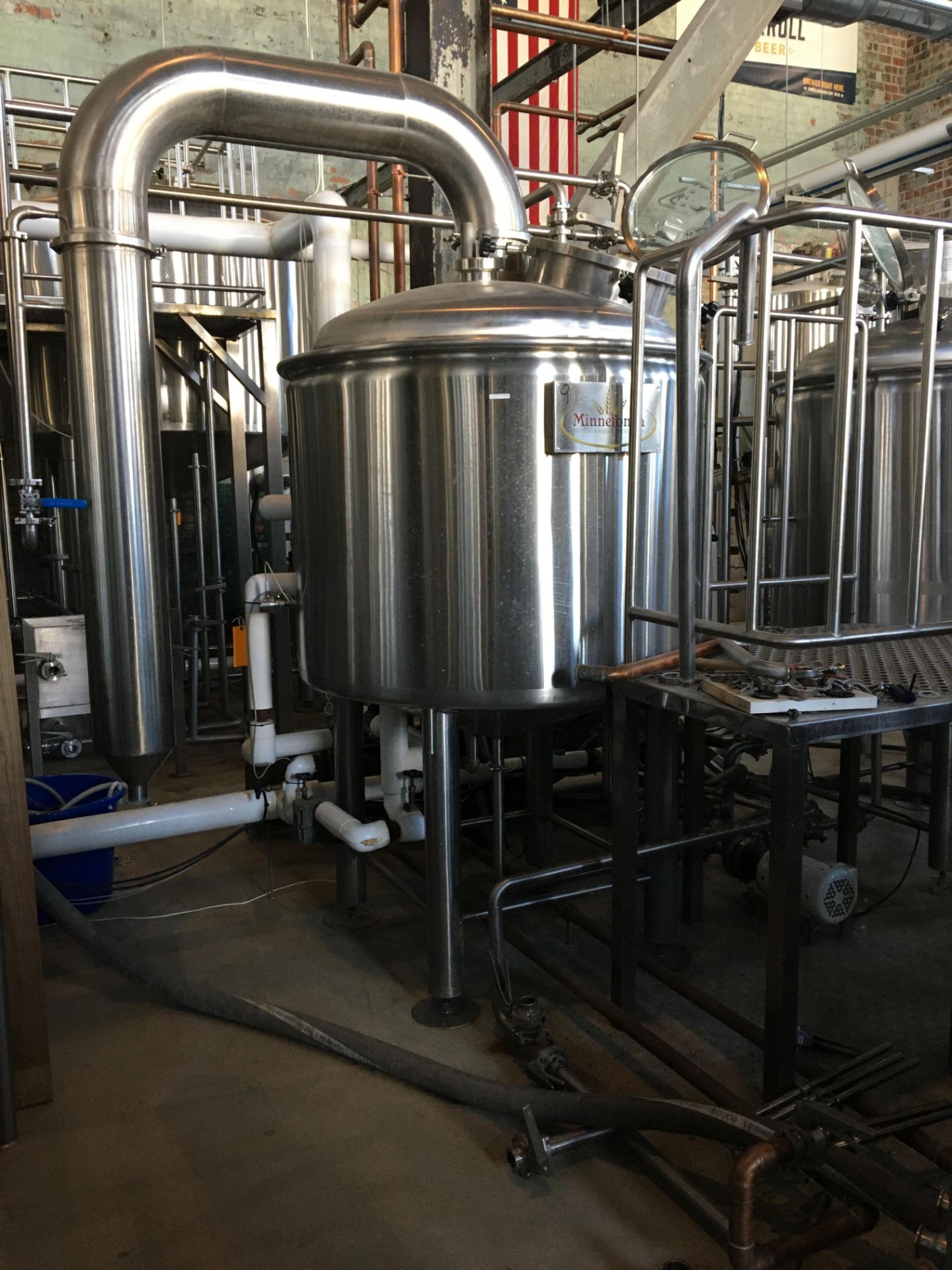 Complete 5 BBL Brewhouse Including 5-BBL Minnetonka Brew kettle/Whirlpool Tank, Stainless Steel; - Image 2 of 66