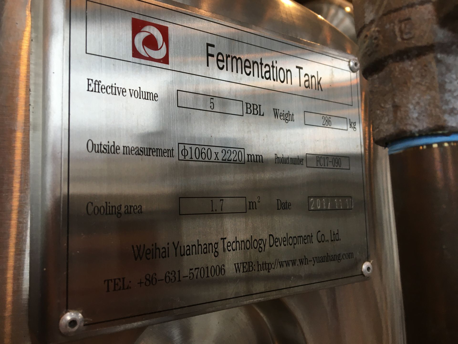 5-BBL Minnetonka Fermentation Tank - Image 12 of 14