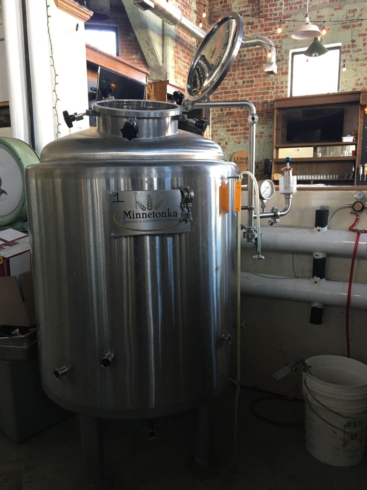 5-BBL Minnetonka Bright Tank, Stainless Steel; storage for finished beer - Image 2 of 8