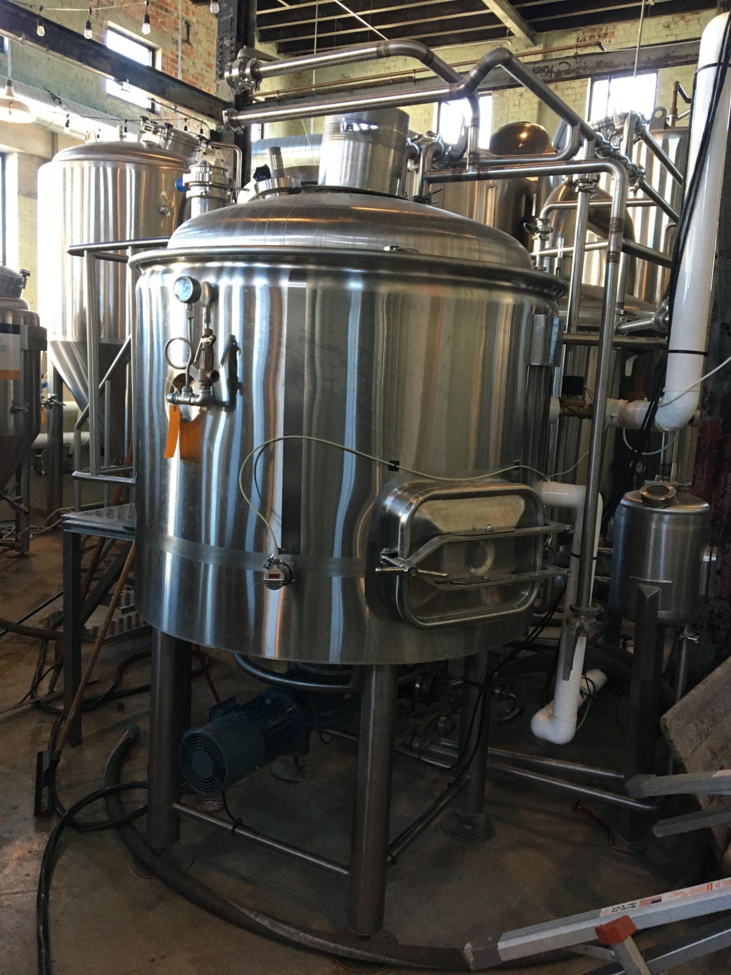 Complete 5 BBL Brewhouse Including 5-BBL Minnetonka Brew kettle/Whirlpool Tank, Stainless Steel; - Image 46 of 66