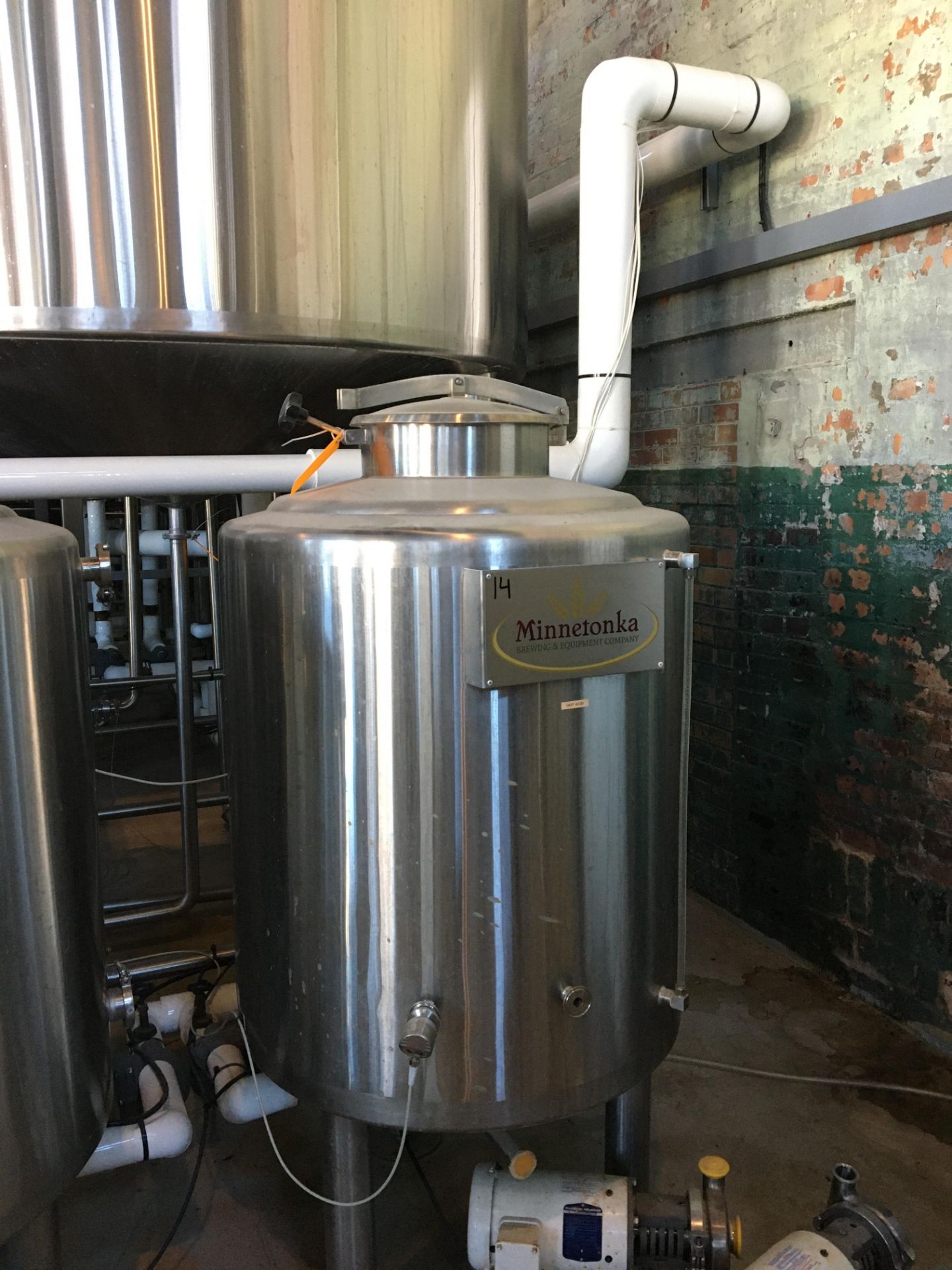 Complete 5 BBL Brewhouse Including 5-BBL Minnetonka Brew kettle/Whirlpool Tank, Stainless Steel; - Image 50 of 66