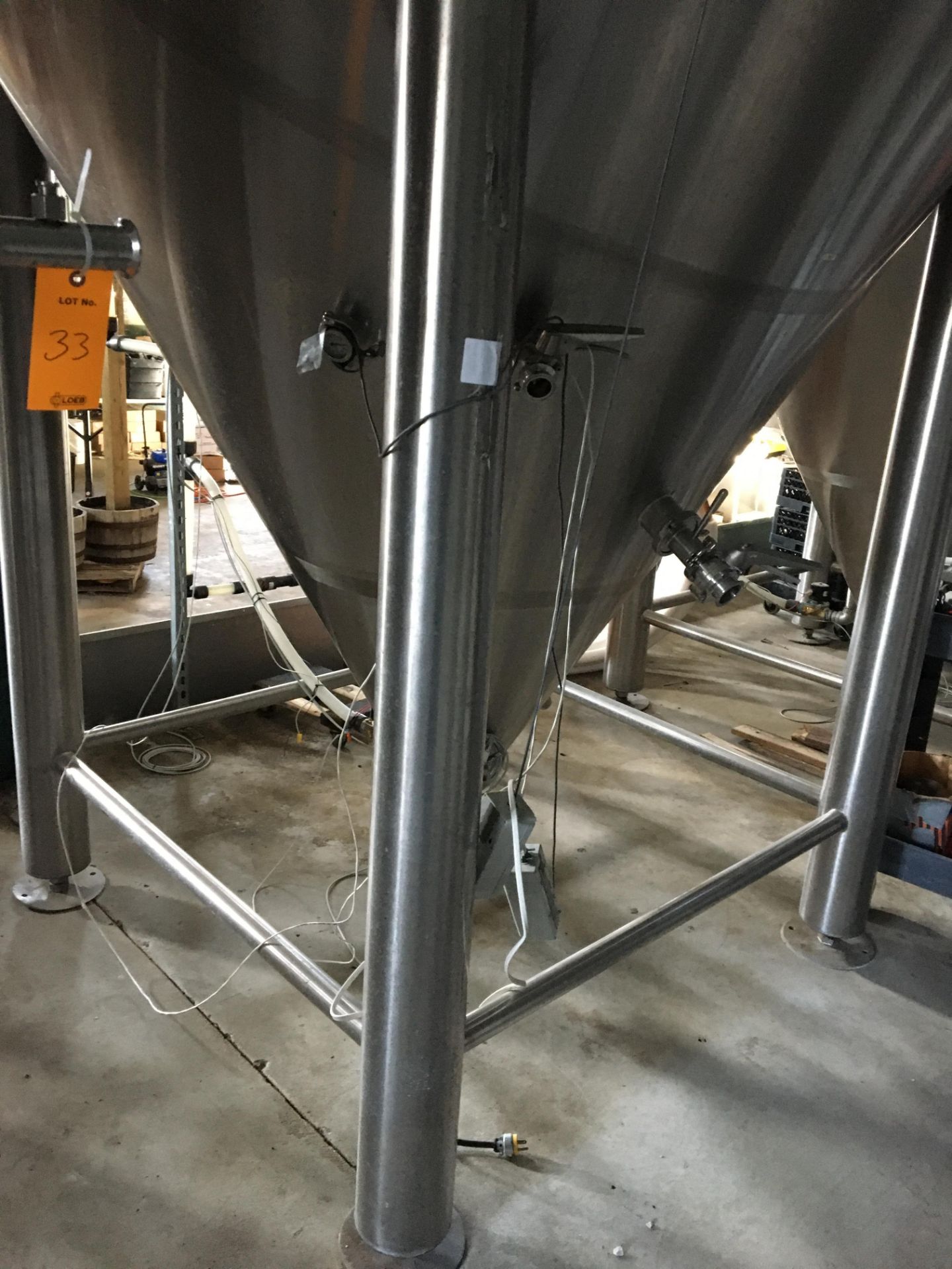 80-BBL Minnetonka Fermentation Tank, Model 80-BBL, Year 2017, Stainless Steel; Vessel store wort and - Image 8 of 15