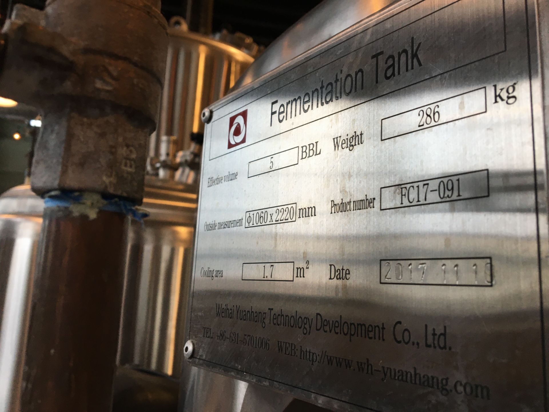 5 BBL- Minnetonka Fermentation Tank, - Image 12 of 14