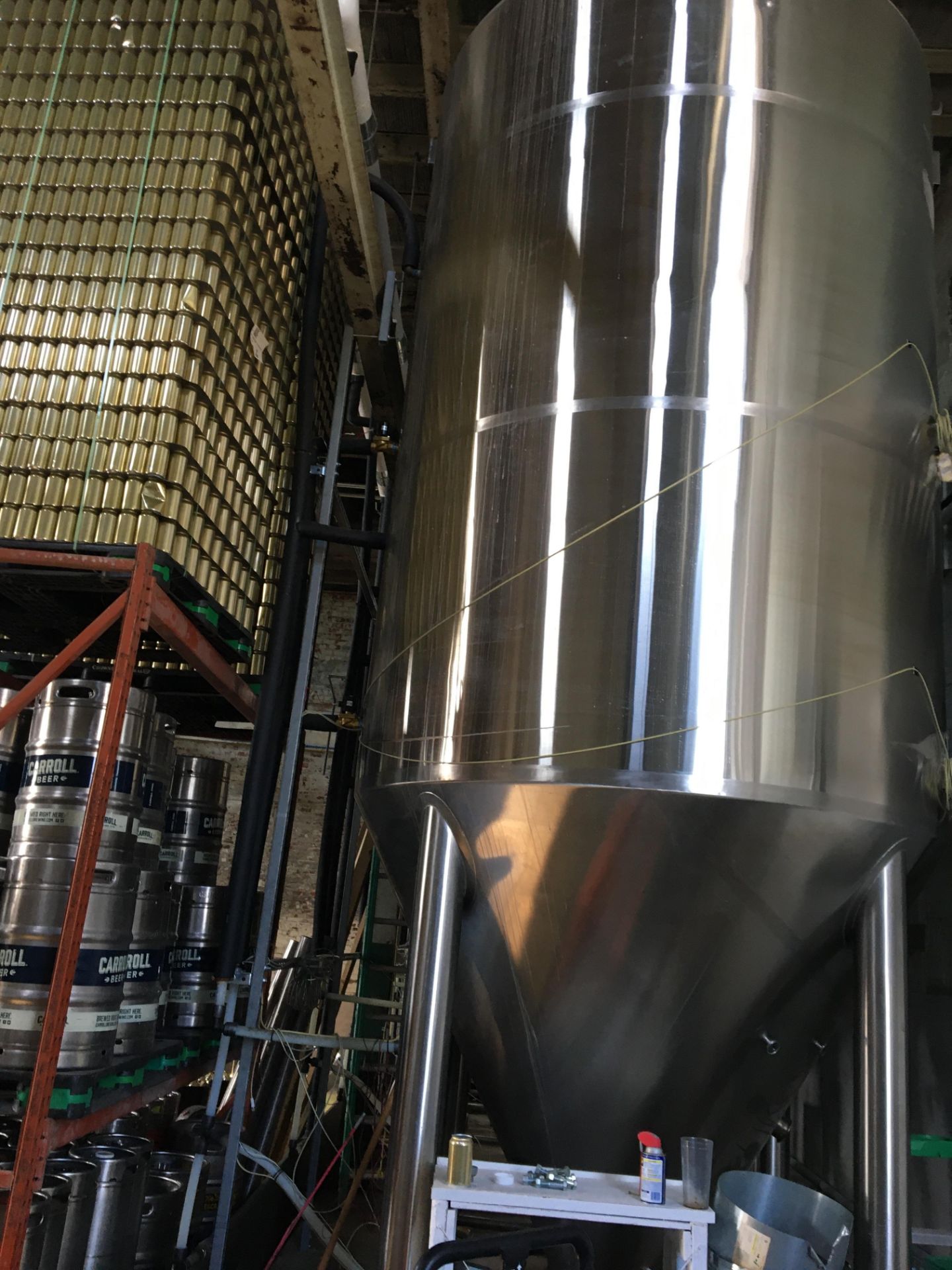 80-BBL Minnetonka Fermentation Tank, Model 80-BBL, Year 2017, Stainless Steel; Vessel store wort and - Image 4 of 9