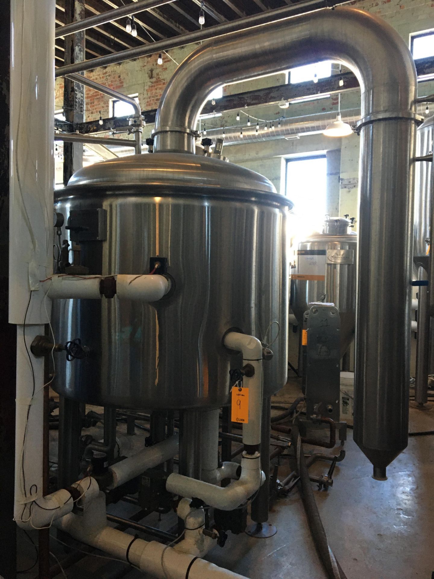 Complete 5 BBL Brewhouse Including 5-BBL Minnetonka Brew kettle/Whirlpool Tank, Stainless Steel; - Image 6 of 66