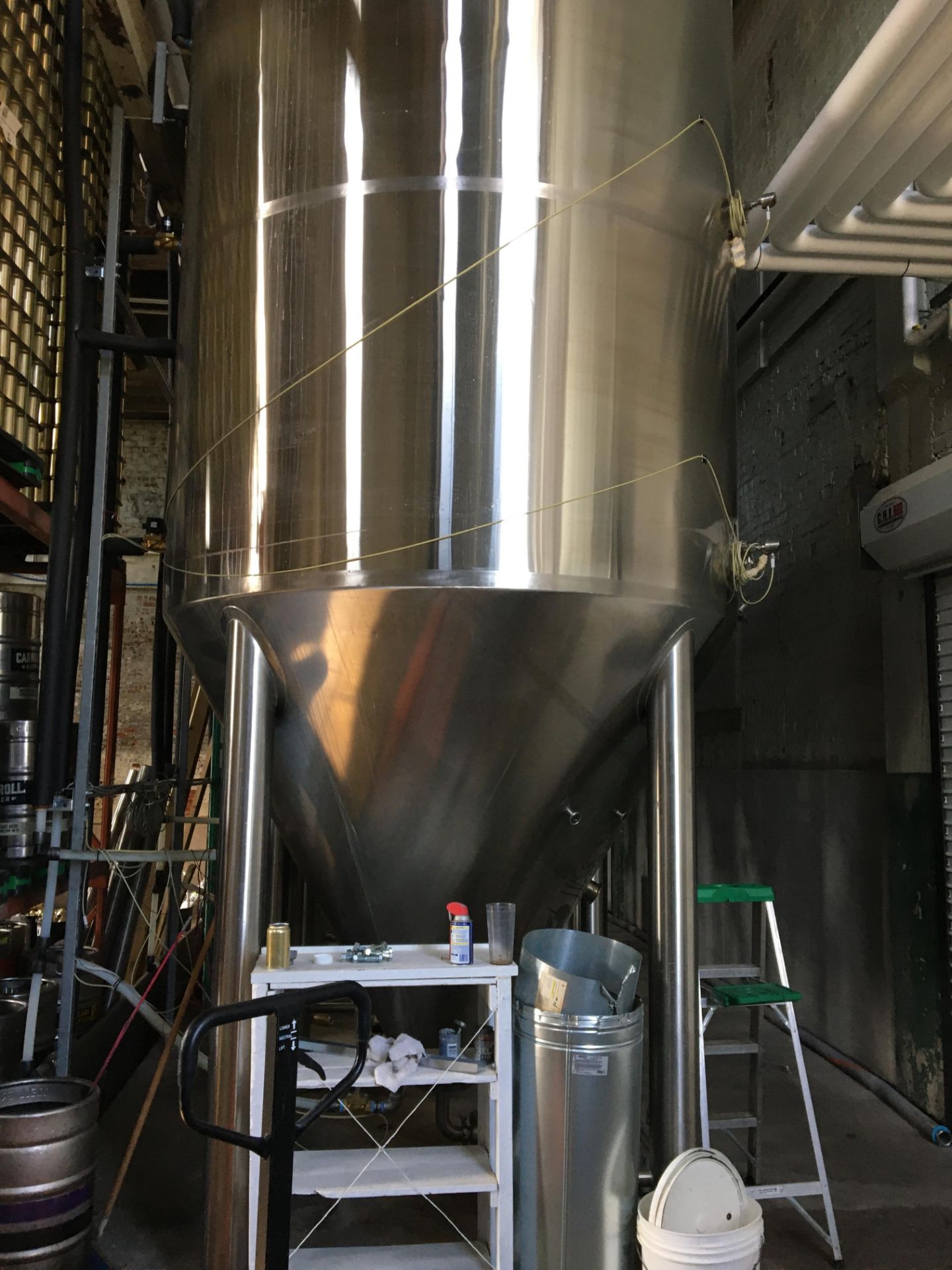 80-BBL Minnetonka Fermentation Tank, Model 80-BBL, Year 2017, Stainless Steel; Vessel store wort and - Image 2 of 9