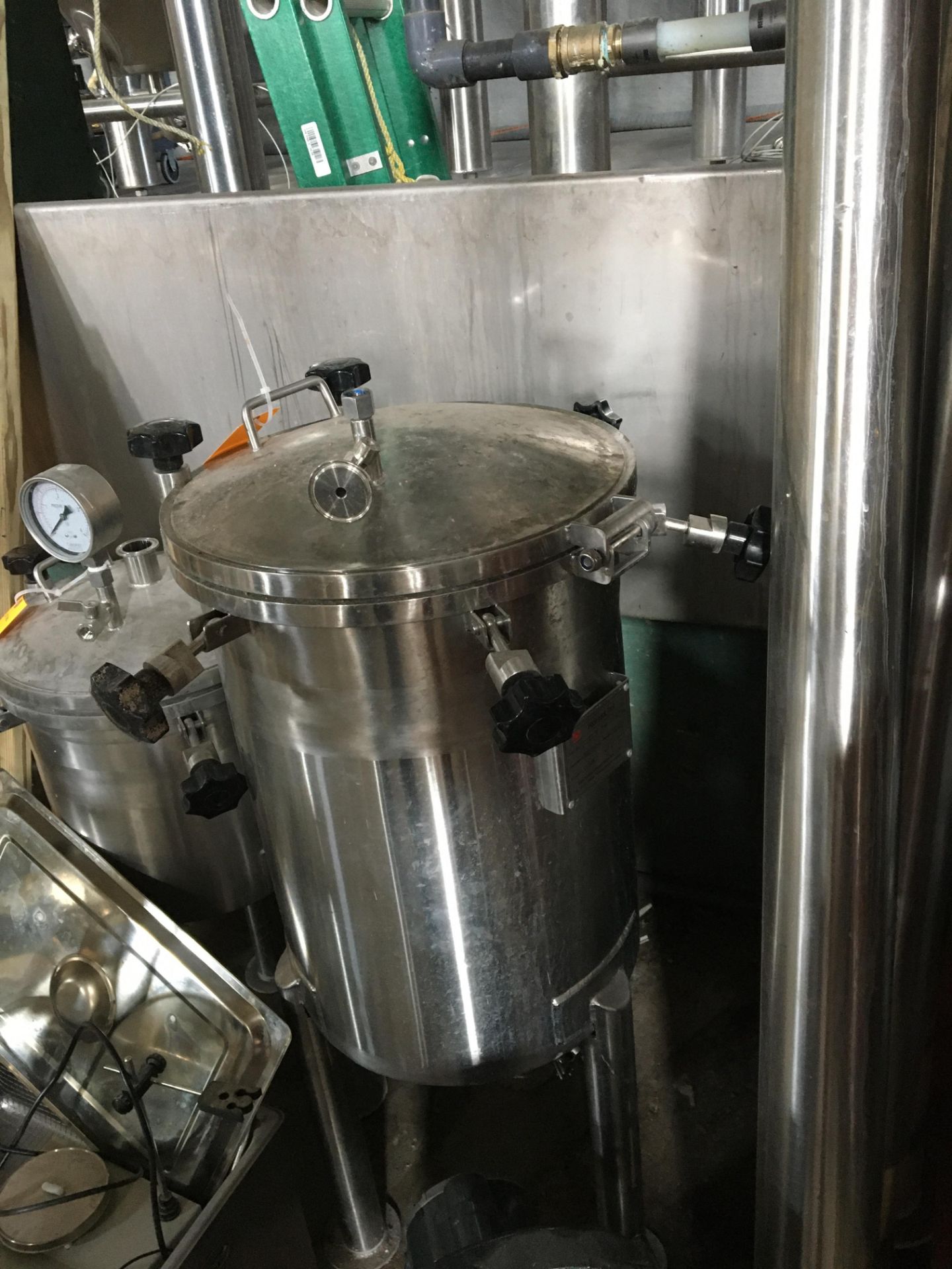 50-L Minnetonka Hops Back Tank, Stainless Steel; Vessel That a brewing vat into which the wort is - Image 2 of 6