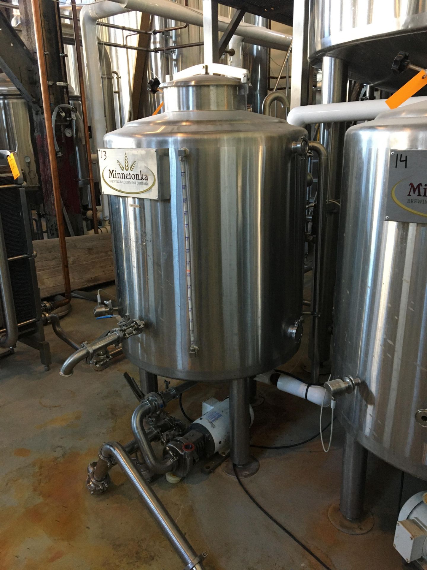Complete 5 BBL Brewhouse Including 5-BBL Minnetonka Brew kettle/Whirlpool Tank, Stainless Steel; - Image 53 of 66