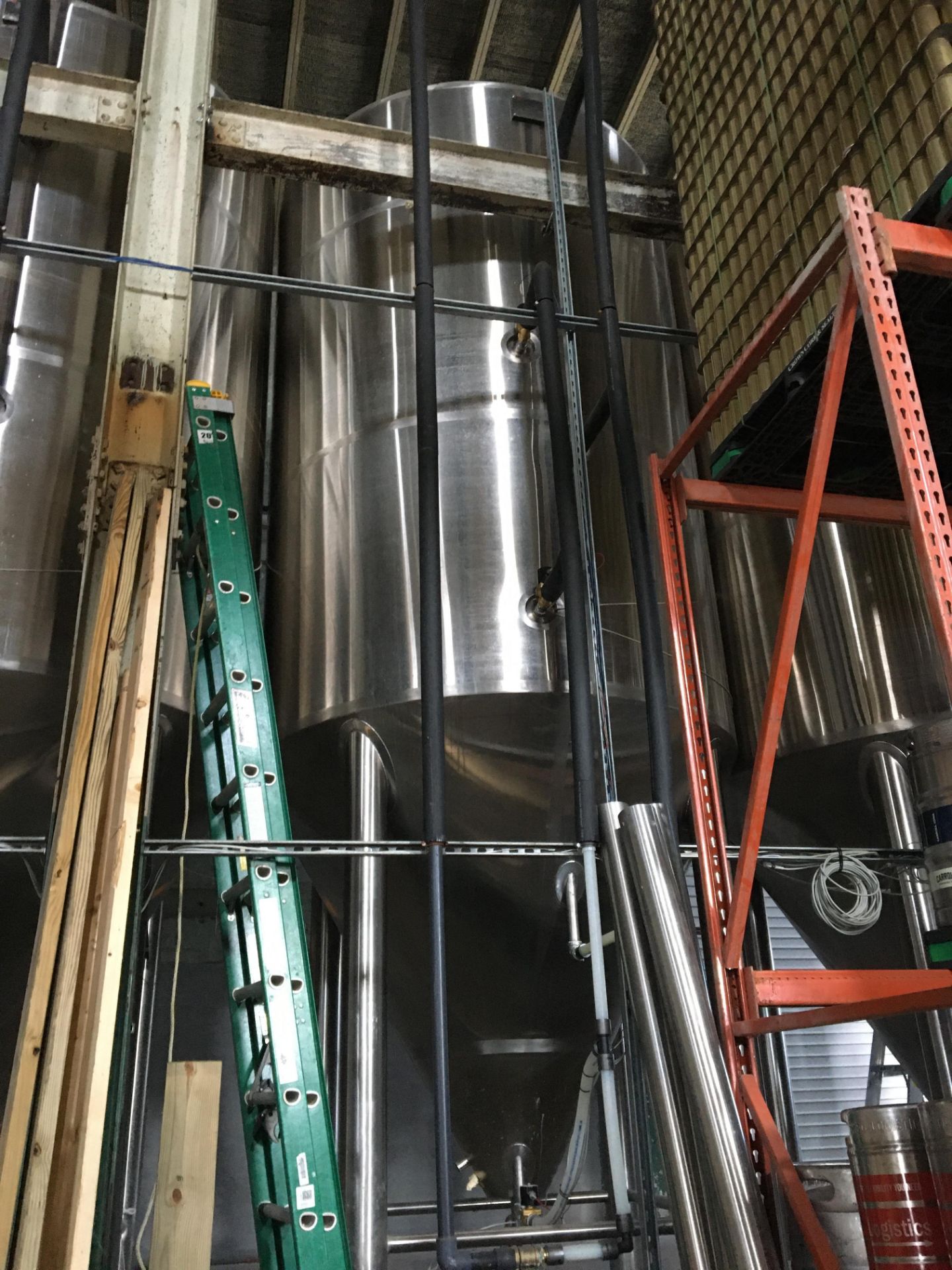 80-BBL Minnetonka Fermentation Tank, Model 80-BBL, Year 2017, Stainless Steel; Vessel store wort and - Image 2 of 8