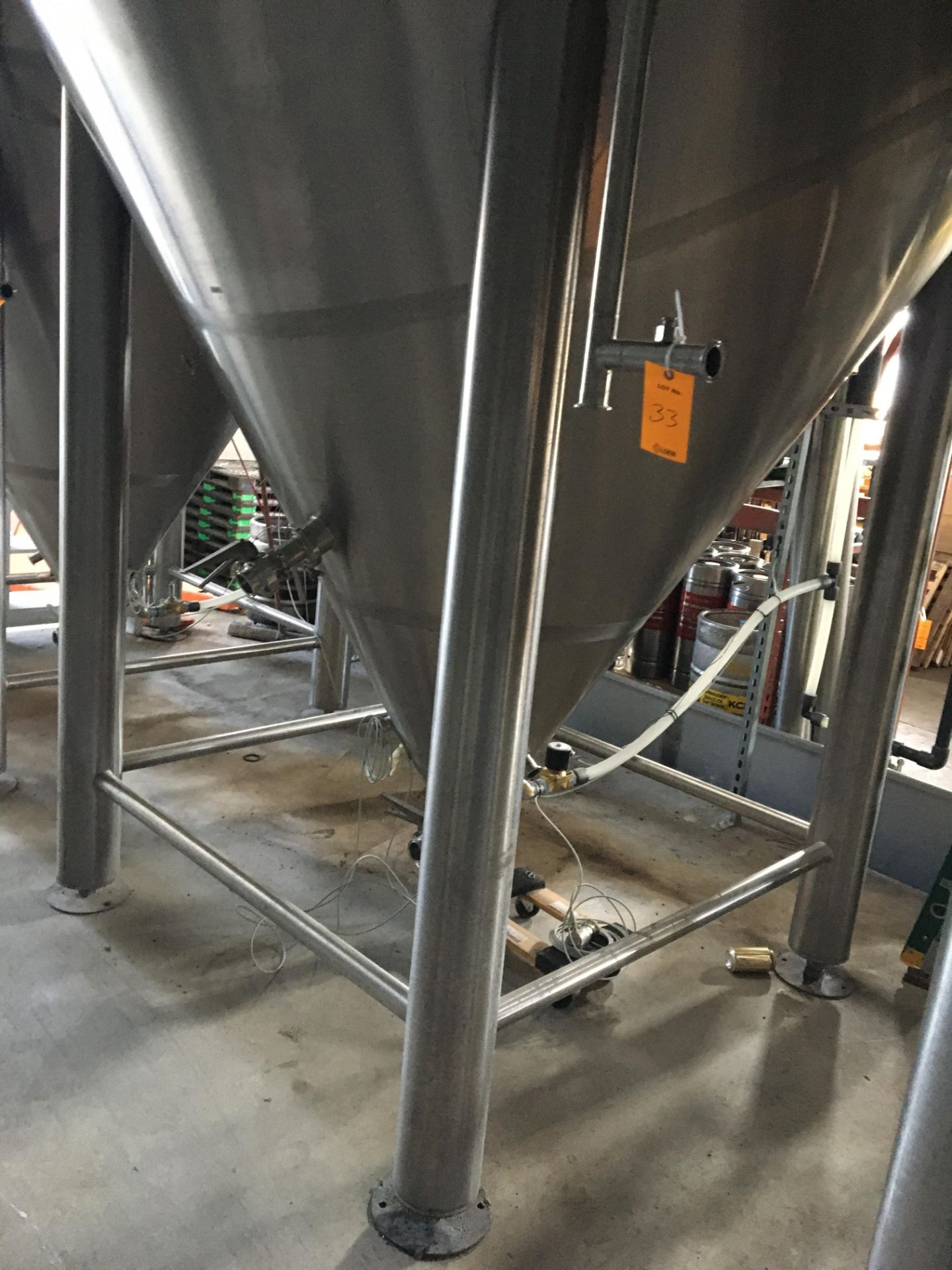 80-BBL Minnetonka Fermentation Tank, Model 80-BBL, Year 2017, Stainless Steel; Vessel store wort and - Image 5 of 8