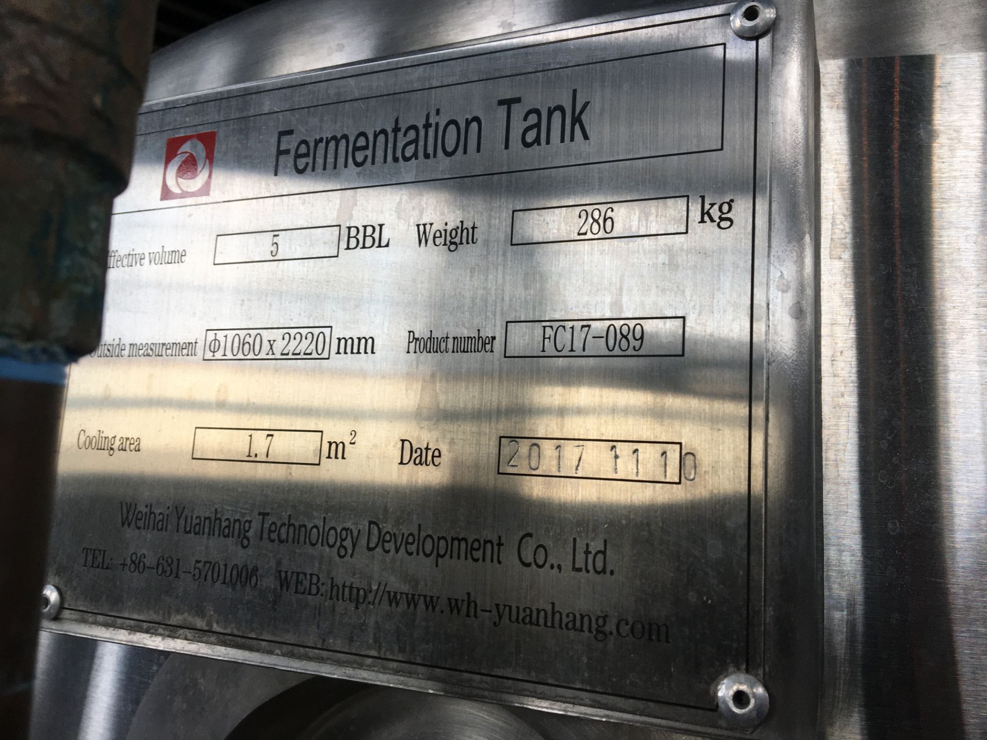 5-BBL Minnetonka Fermentation Tank, - Image 8 of 17