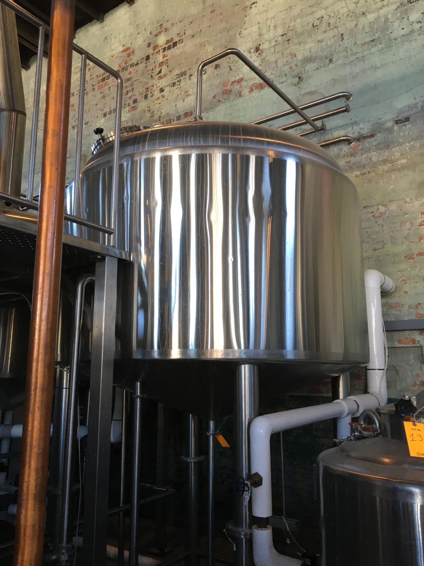 Complete 20 BBL Brewhouse Including 20-BBL Minnetonka Whirlpool Tank Stainless Steel; - Image 7 of 75